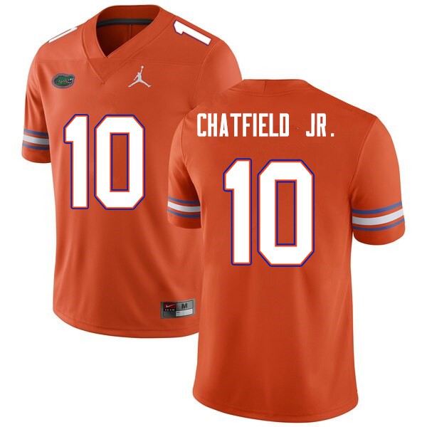Men #10 Andrew Chatfield Jr. Florida Gators College Football Jerseys Orange